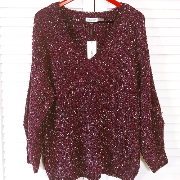 New✨Purple Calvin Klein Sweater - Picture 1 of 9